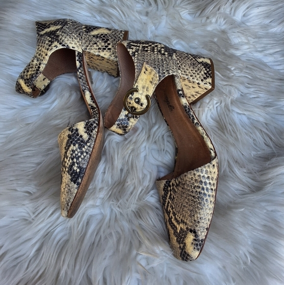 Free People Bardot Snake mary Jane's 38/7.5-8 - Picture 2 of 16